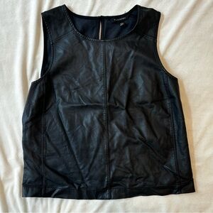 Banana Republic Faux Leather Tank